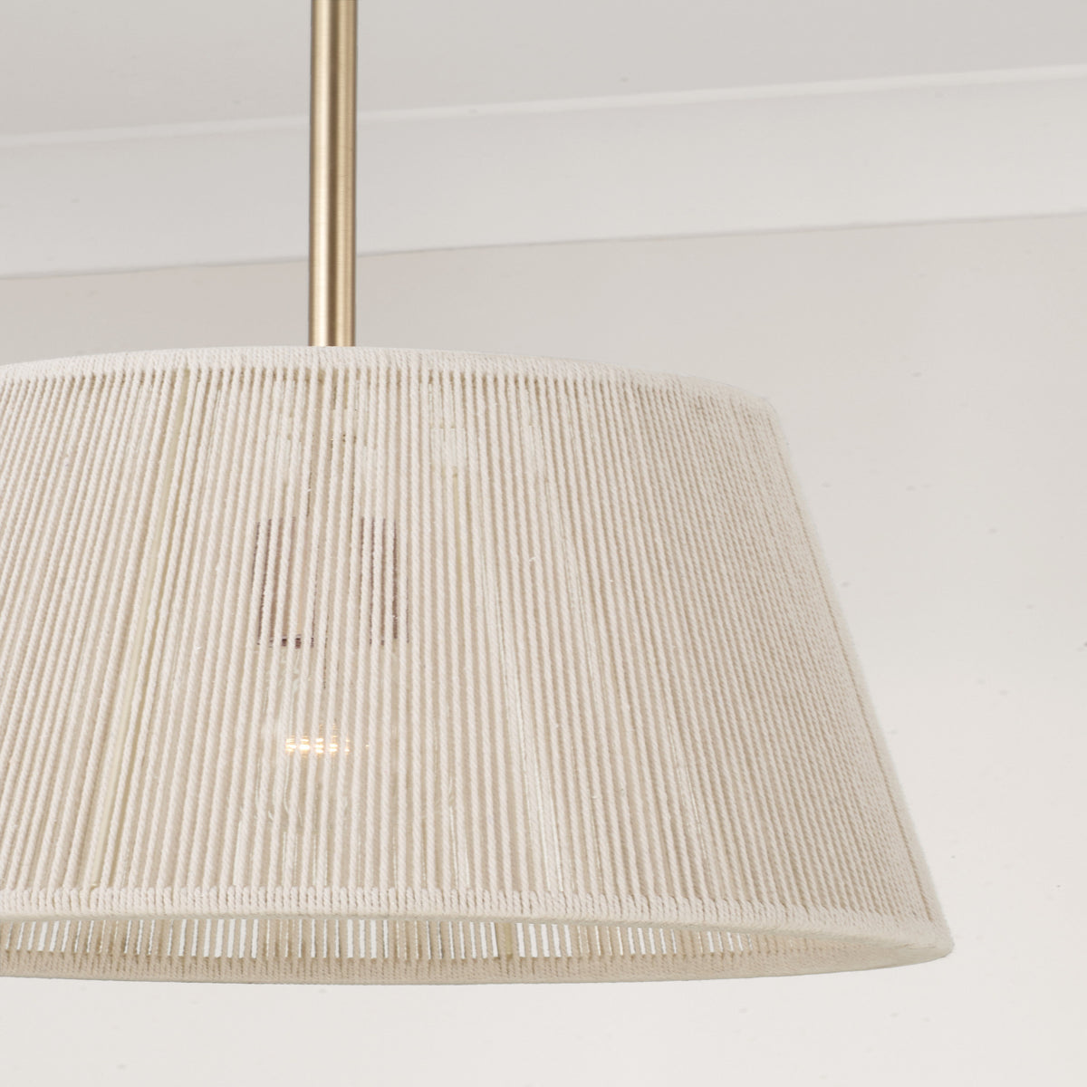Capital Tara Small Tapered Pendant in Matte Brass