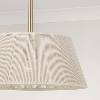 Capital Tara Small Tapered Pendant in Matte Brass