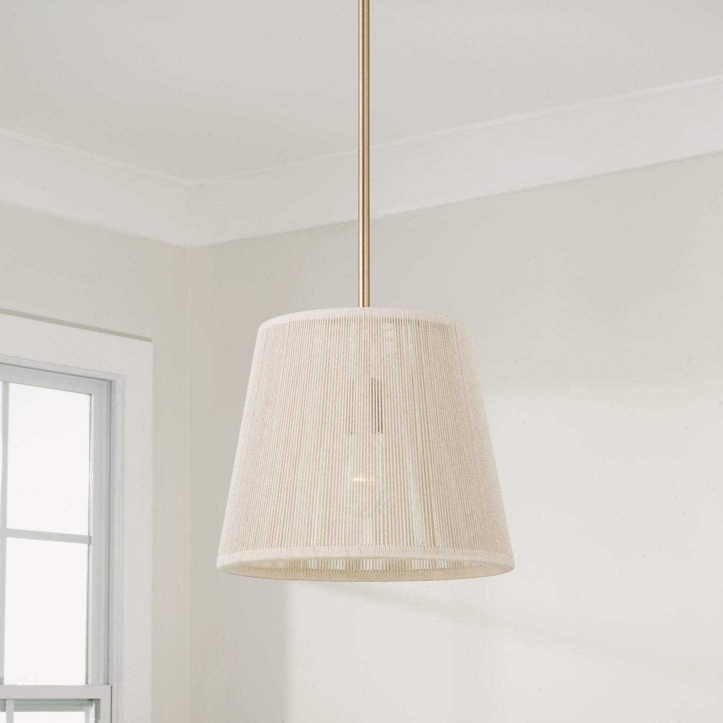 Capital Tara Small Tapered Pendant in Matte Brass