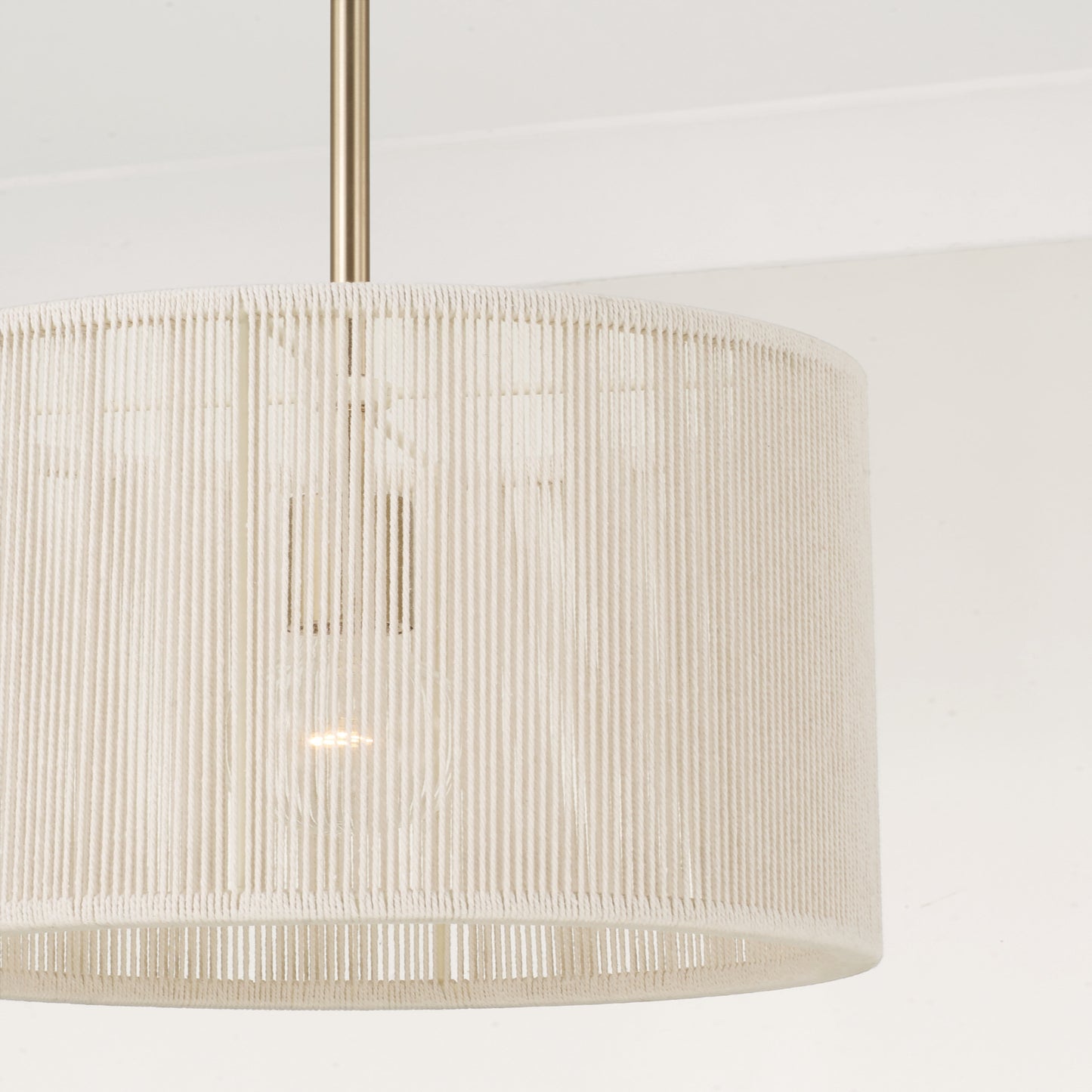Capital Tara Small Drum Pendant in Matte Brass