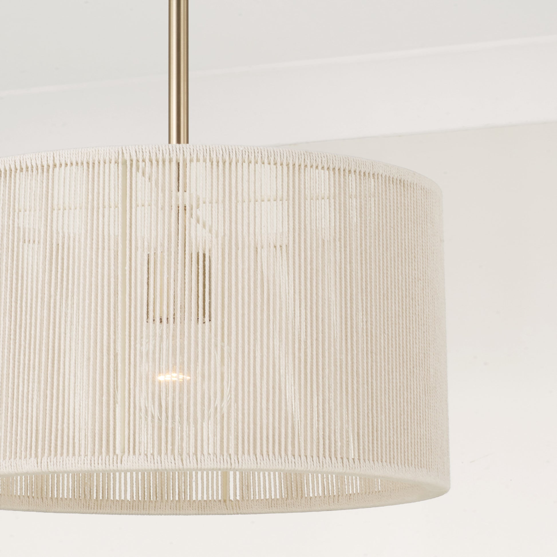 Capital Tara Small Drum Pendant in Matte Brass