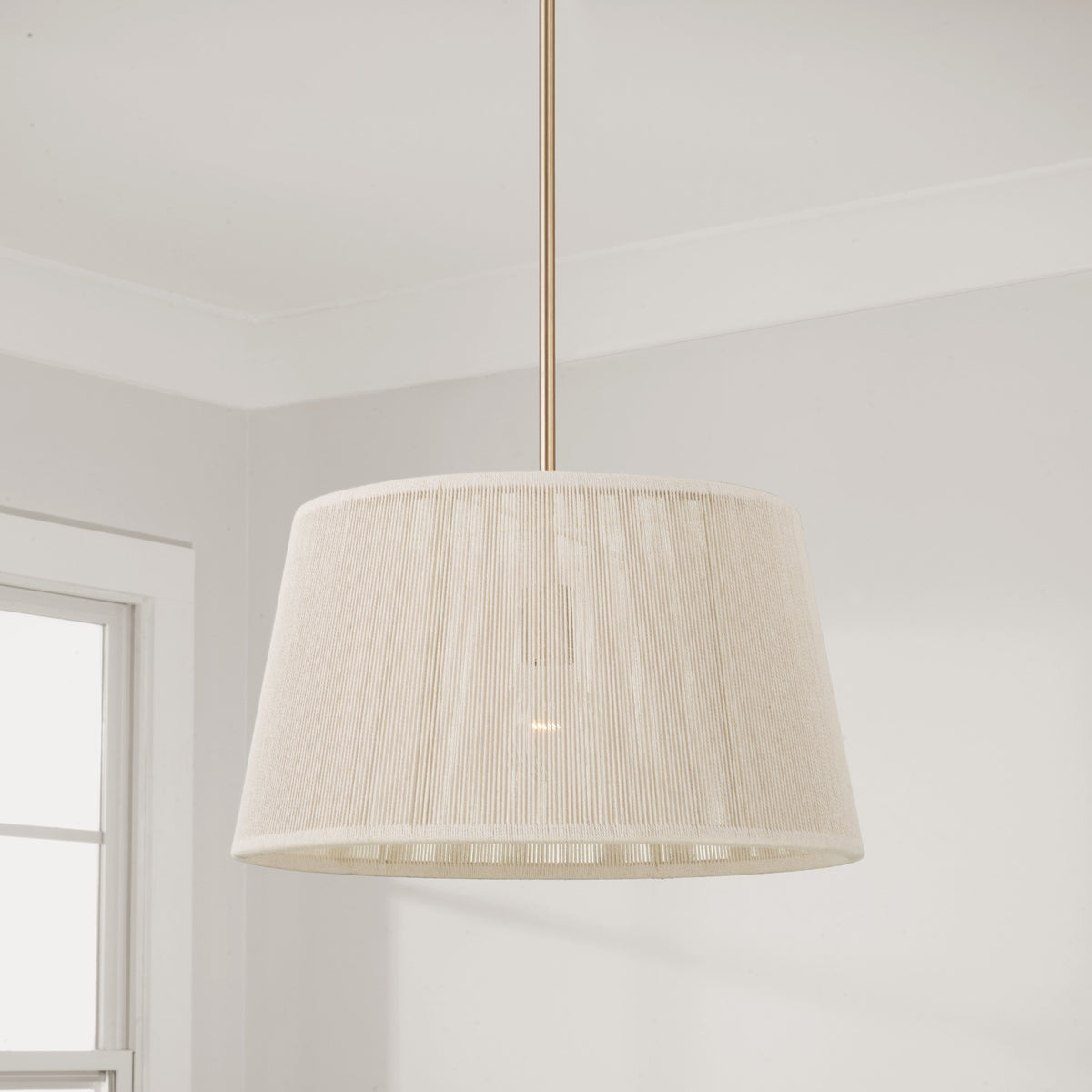 Capital Tara Medium Tapered Pendant in Matte Brass