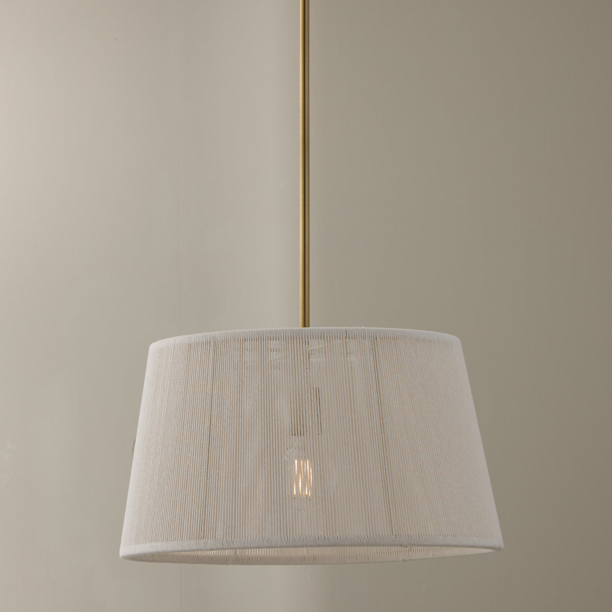 Capital Tara Medium Tapered Pendant in Matte Brass