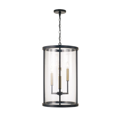 Capital Davis Pendant in Espresso and Brass