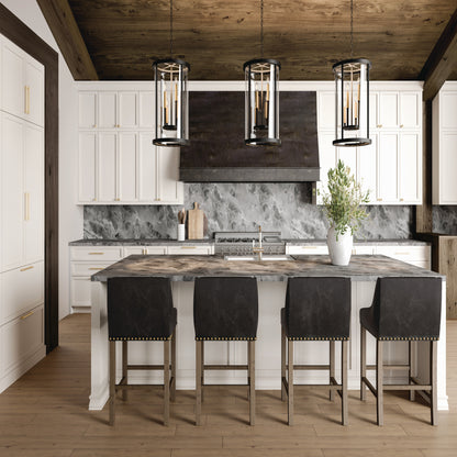 Capital Davis Pendant in Espresso and Brass