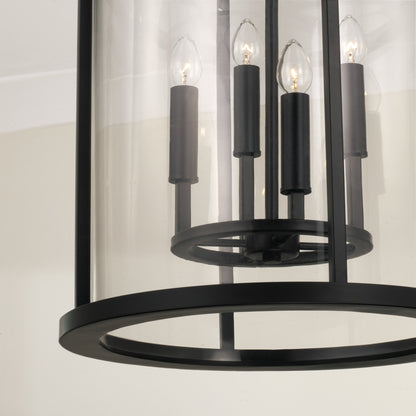 Capital Davis Pendant in Espresso and Brass
