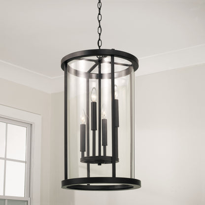 Capital Davis Pendant in Espresso and Brass