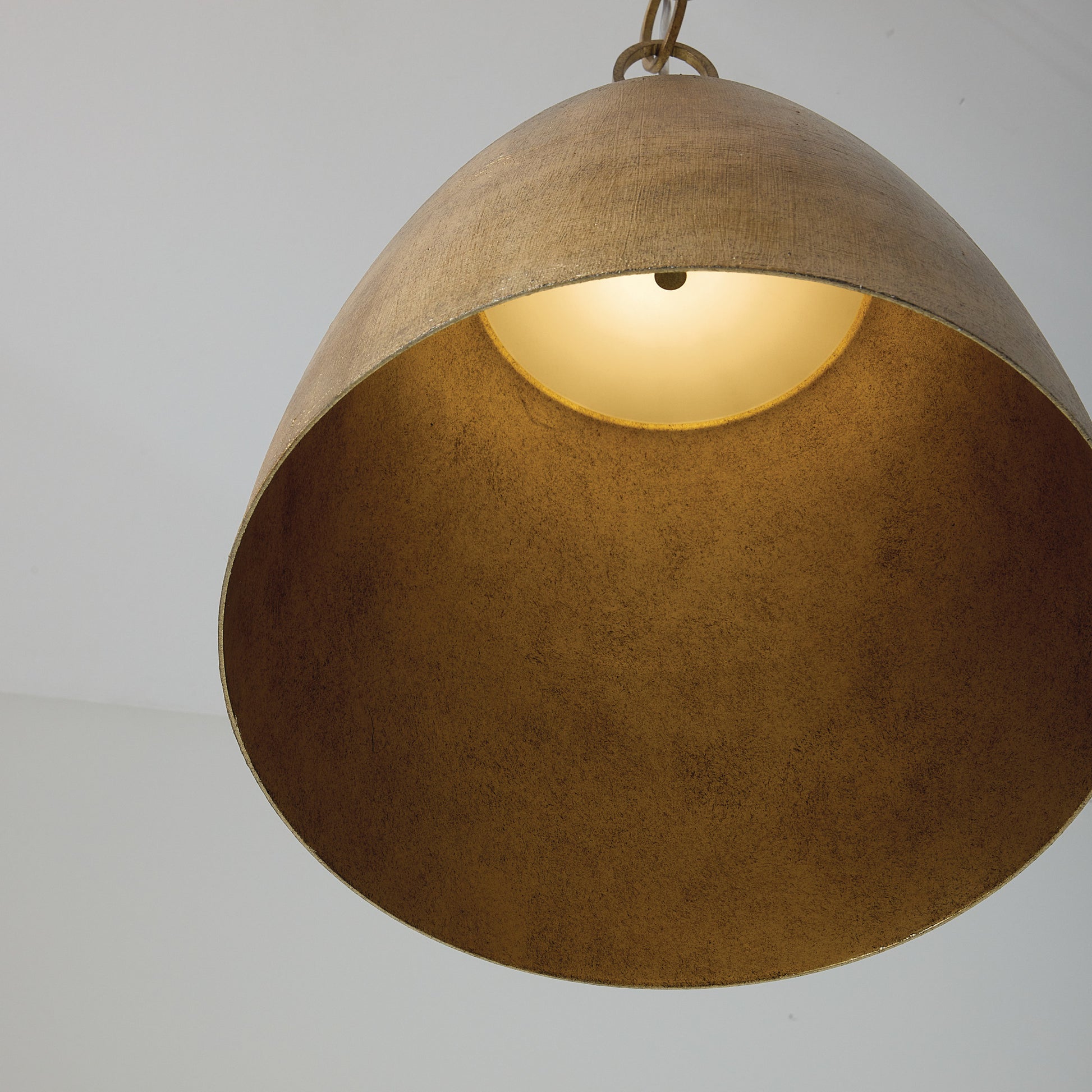 Capital Francesca Small Pendant in Feathered Gold