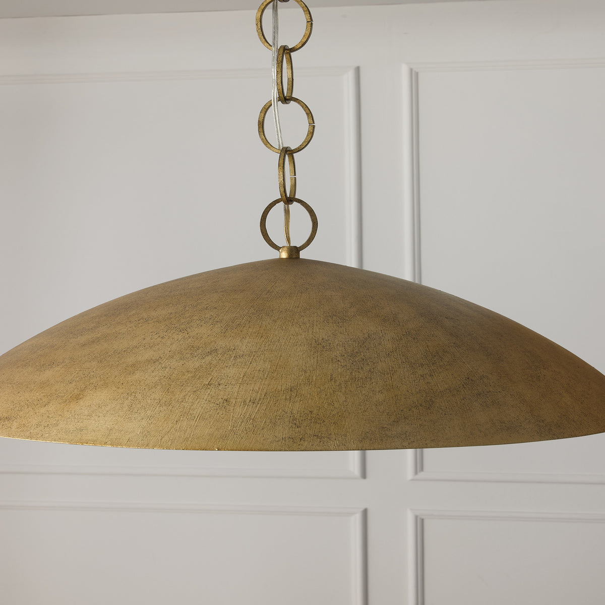 Capital Francesca Medium Pendant in Feathered Gold