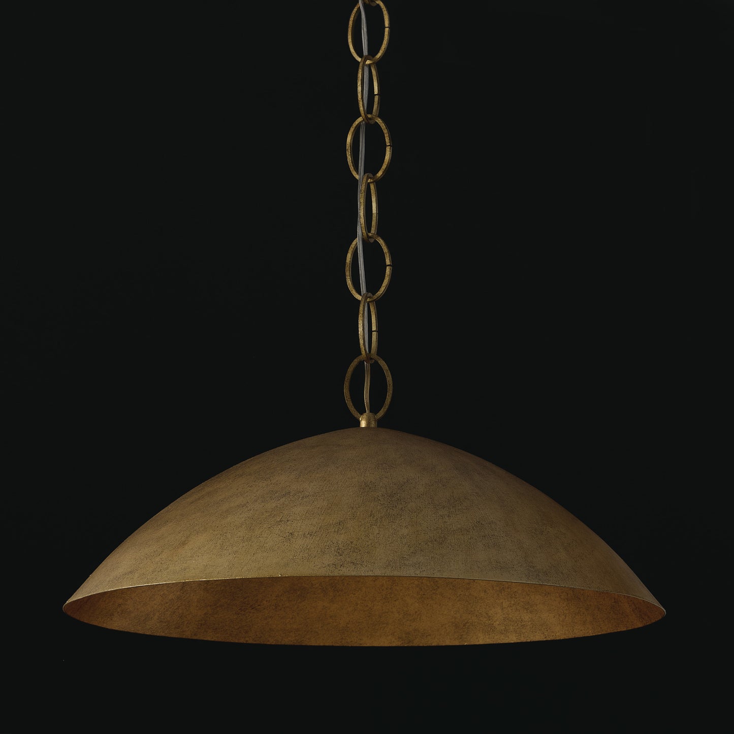 Capital Francesca Medium Pendant in Feathered Gold