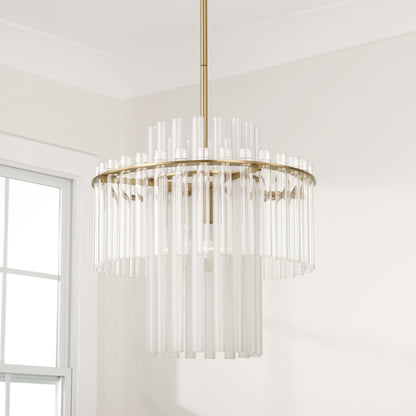 Capital Blair Small Pendant in Aged Brass