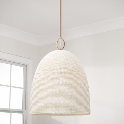 Capital Natalia Medium Pendant in Aged Brass