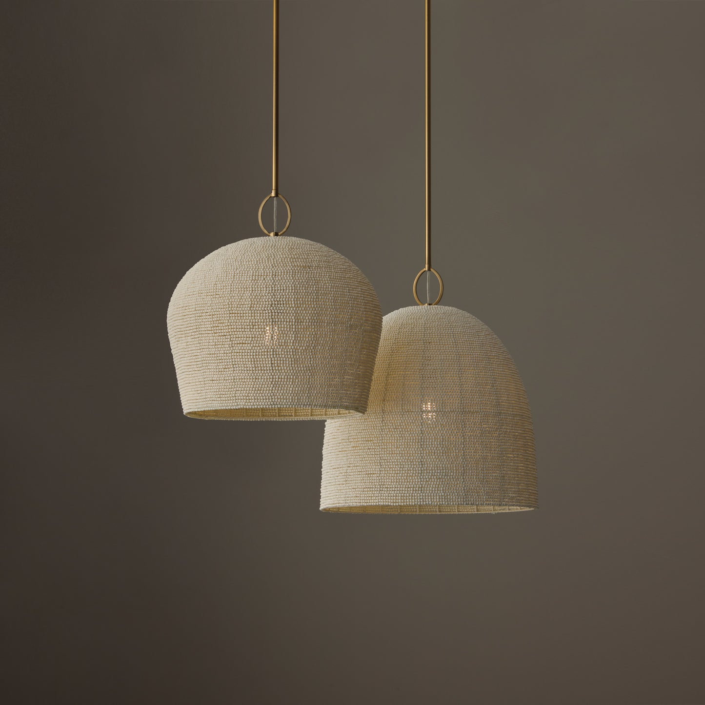 Capital Natalia Medium Pendant in Aged Brass