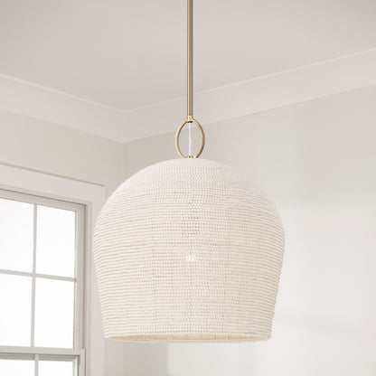 Capital Natalia Small Pendant in Aged Brass