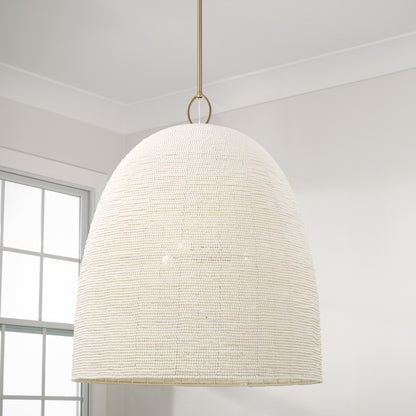 Capital Natalia Large Pendant in Aged Brass