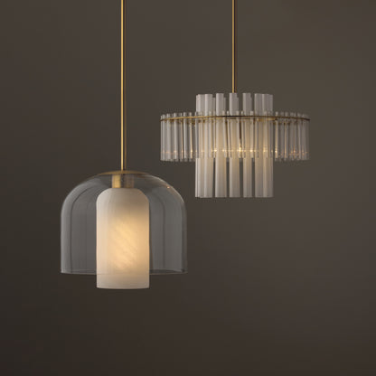 Capital Blair Small Pendant in Aged Brass