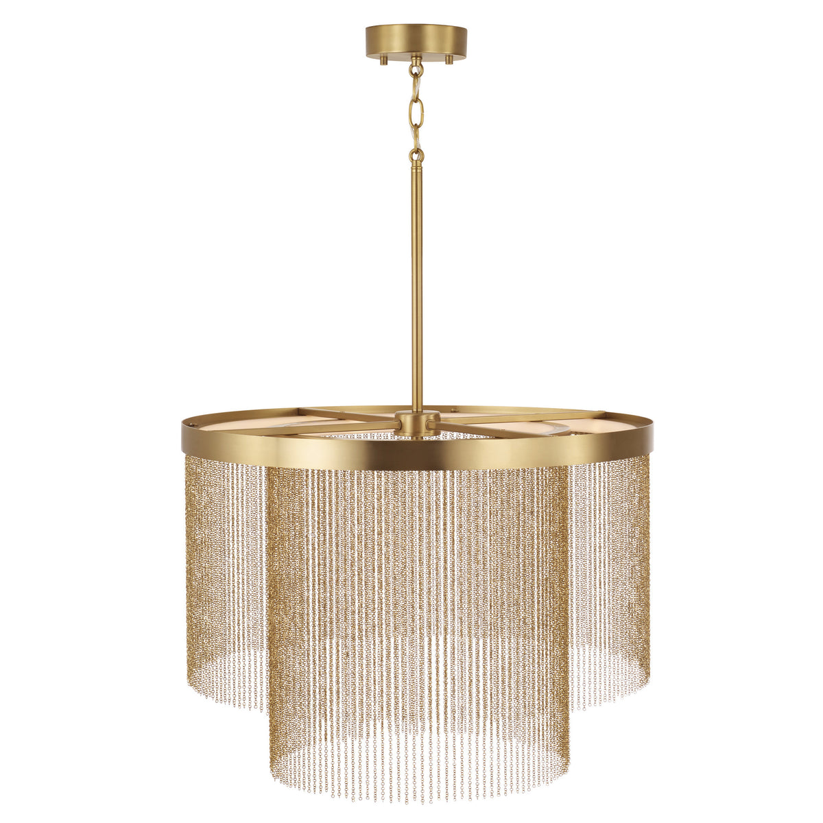 Capital Rae Pendant in Aged Brass