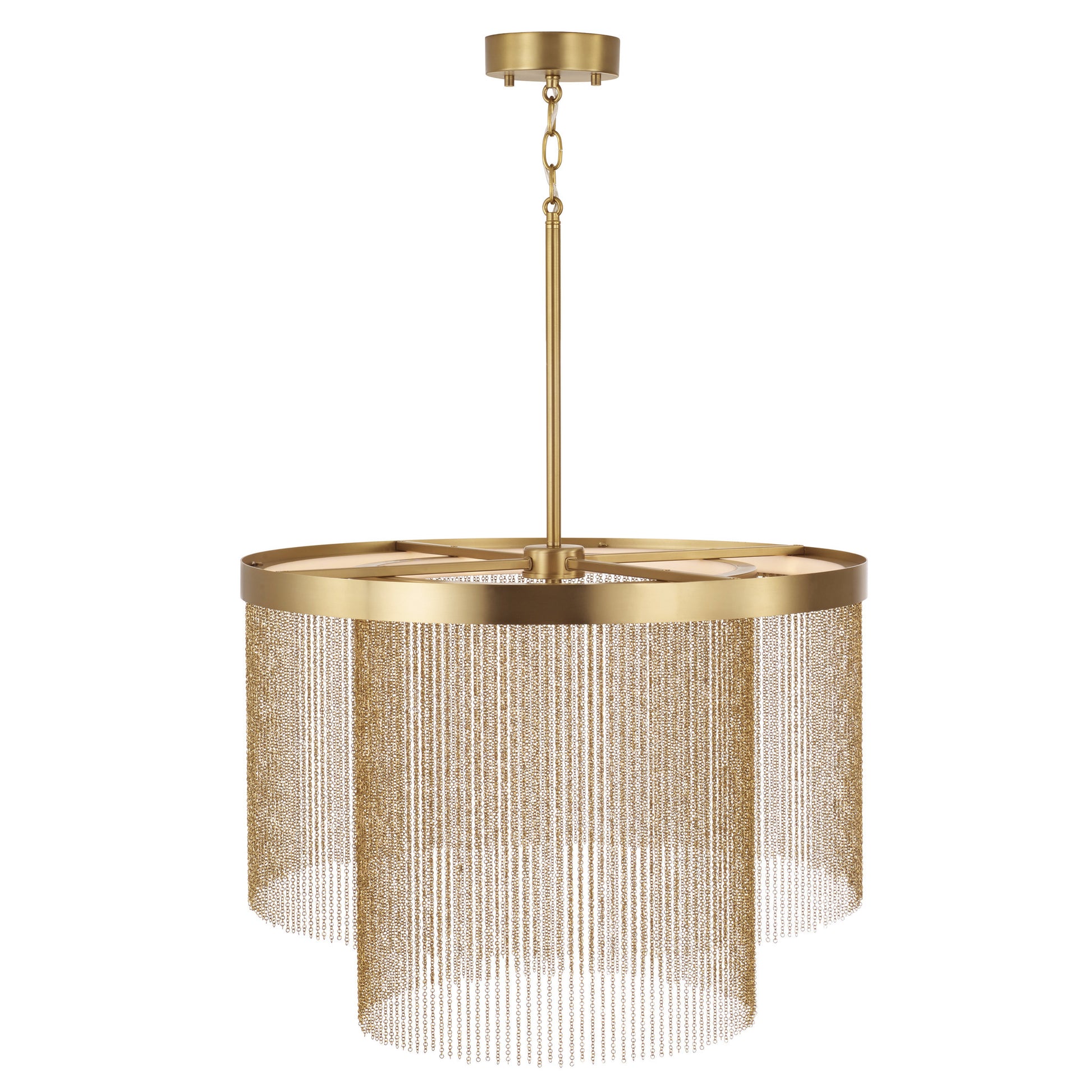 Capital Rae Pendant in Aged Brass