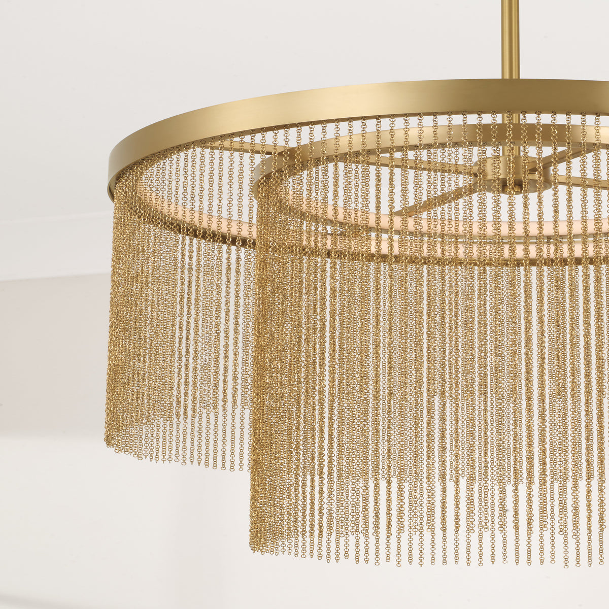 Capital Rae Pendant in Aged Brass
