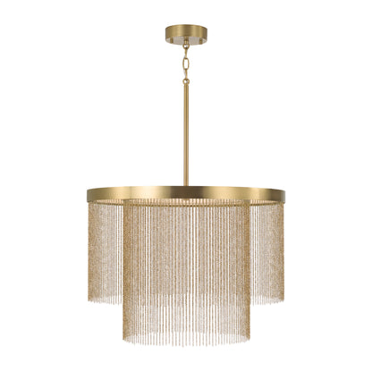 Capital Rae Pendant in Aged Brass