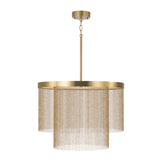 Capital Rae Pendant in Aged Brass