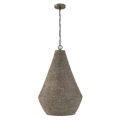 Capital Morada Drop Pendant - Aegean Grey and Dark Brass
