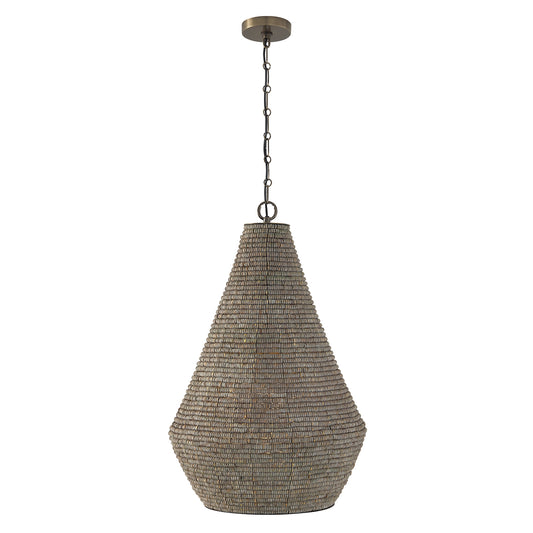 Capital Morada Drop Pendant - Aegean Grey and Dark Brass