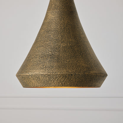 Capital Savari Small Pendant in Artisan Gold