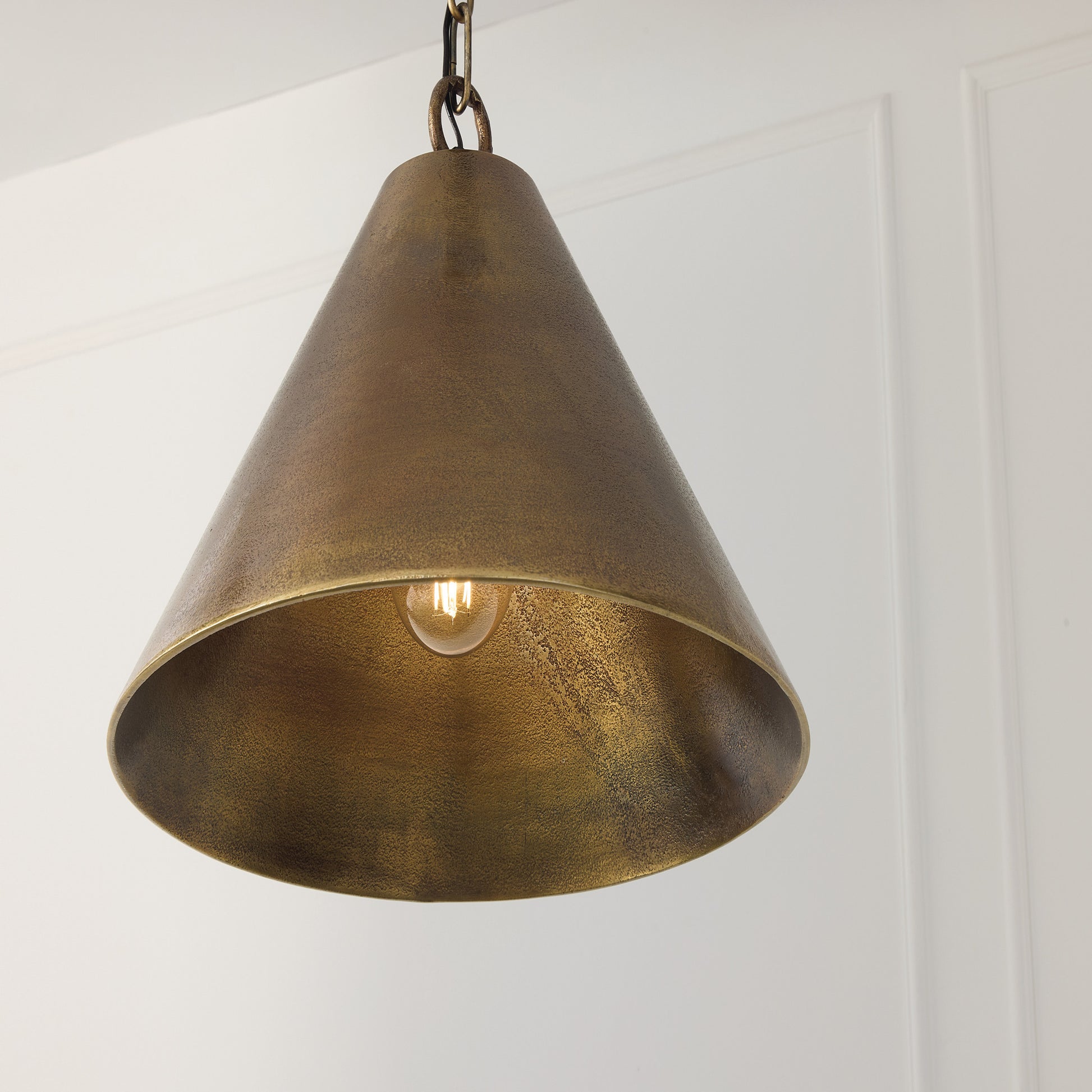 Capital Casa Pendant in Oxidized Brass