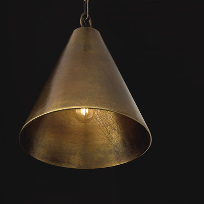 Capital Casa Pendant in Oxidized Brass