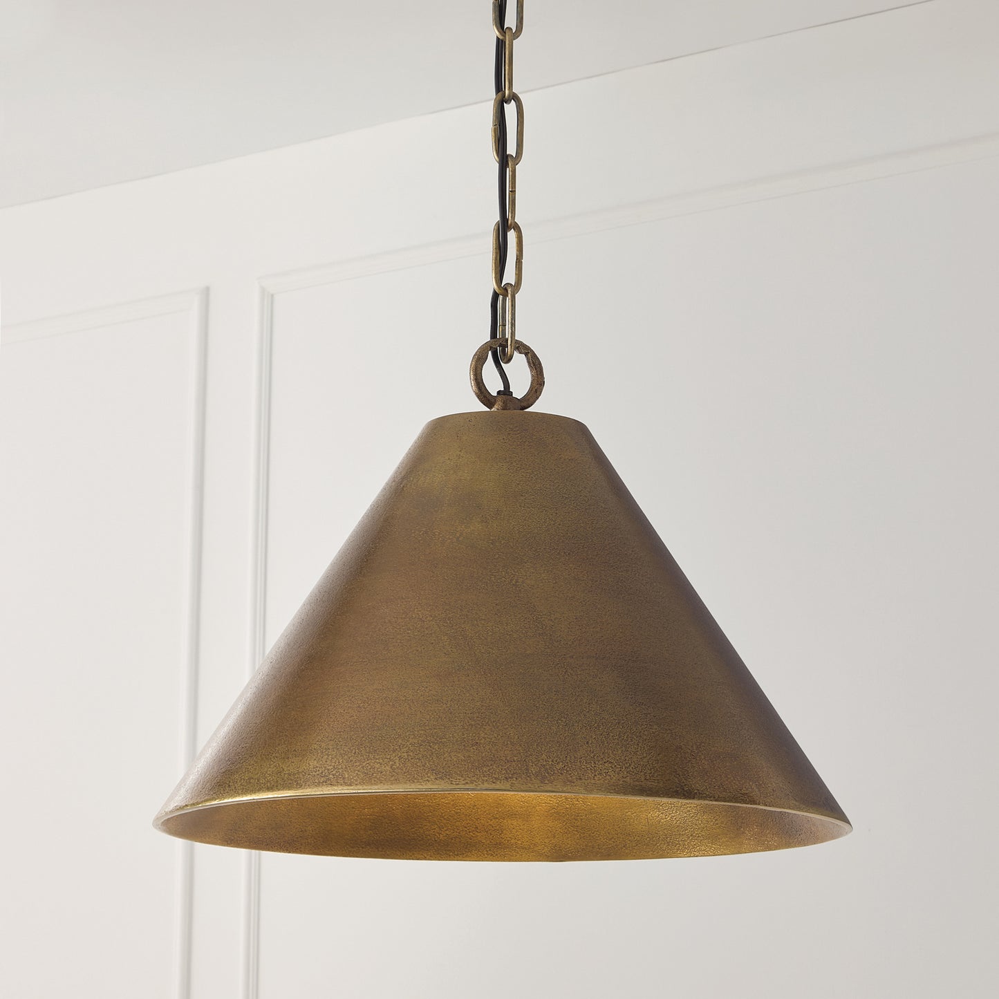 Capital Casa Pendant in Oxidized Brass