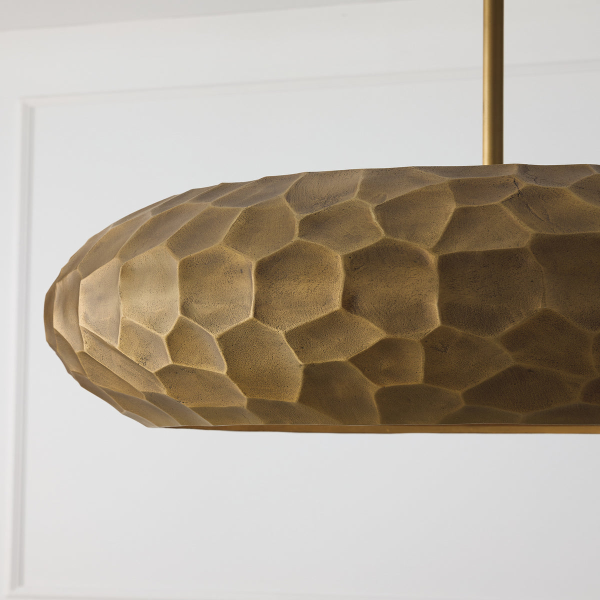 Capital Dorian Pendant in Burnished Patinaed Brass