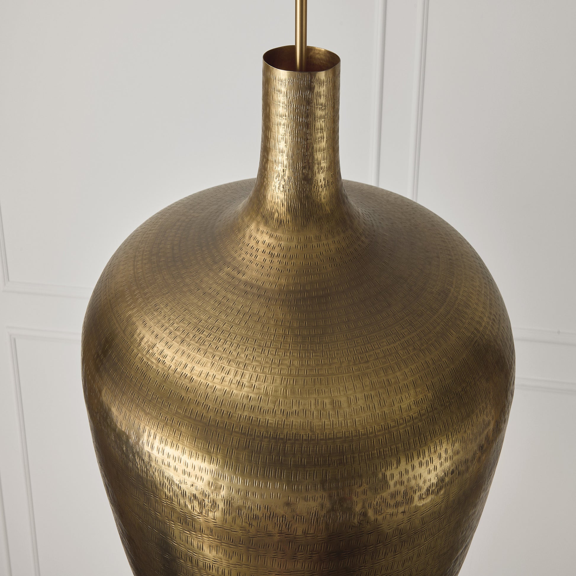 Capital Myriah Medium Pendant in Tibetan Hammered Brass