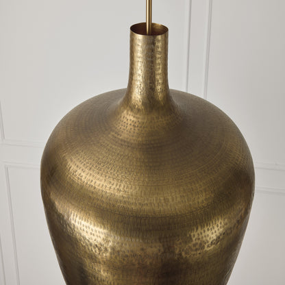 Capital Myriah Medium Pendant in Tibetan Hammered Brass
