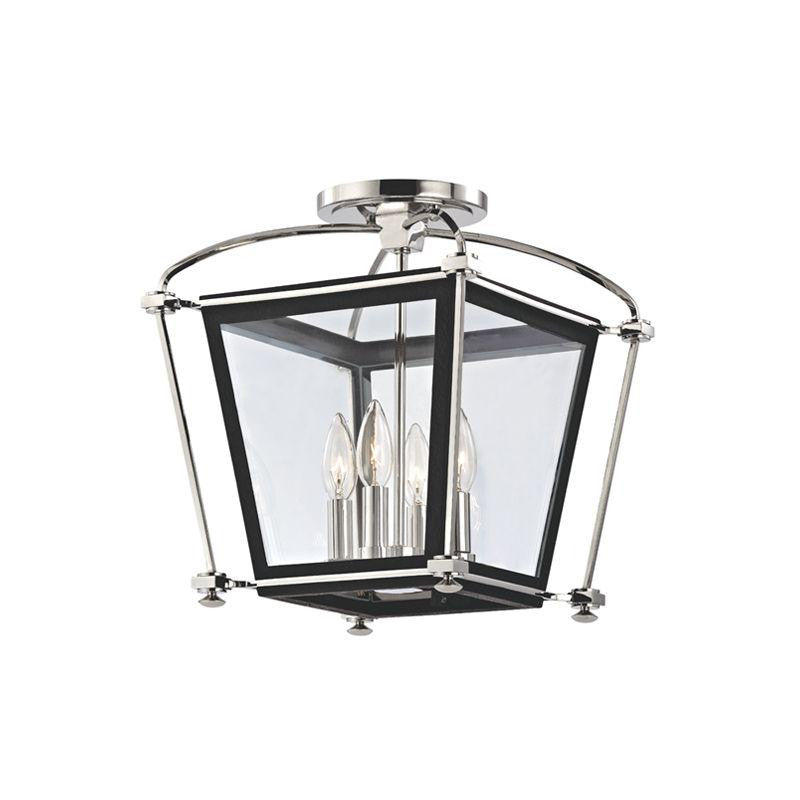 Hudson Valley Hollis Semi-Flush Mount Polished Nickel