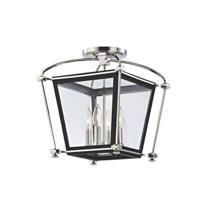 Hudson Valley Hollis Semi-Flush Mount Polished Nickel
