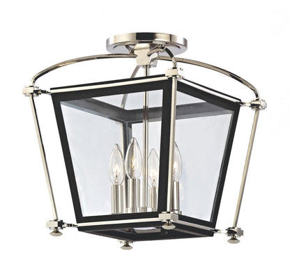 Hudson Valley Hollis Semi-Flush Mount Antique Brass