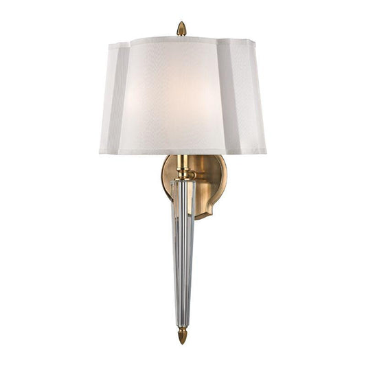 Hudson Valley Oyster Bay Wall Sconce Antique Brass