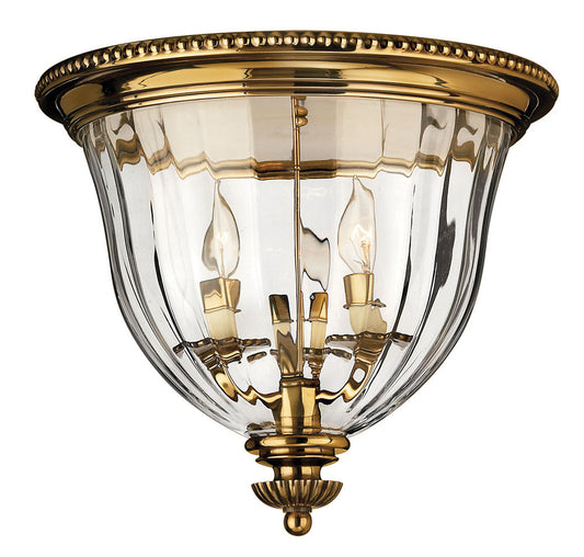 Hinkley Cambridge Flush Mount Brass, Burnished Brass
