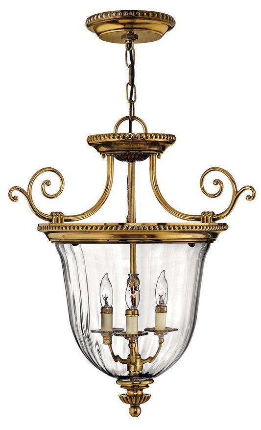 Hinkley Cambridge Medium Pendant Brass, Burnished Brass