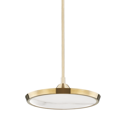 Hudson Valley Draper Pendant Aged Brass