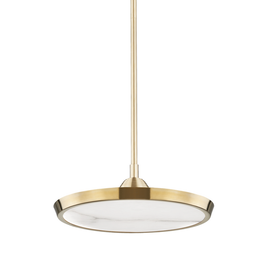 Hudson Valley Draper Pendant Aged Brass
