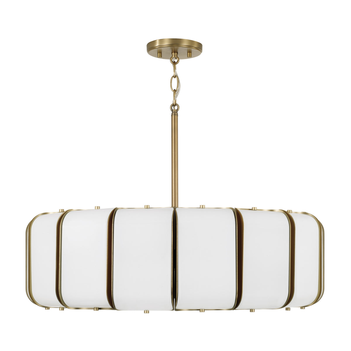 Capital Marcell Large Pendant in Aged Brass