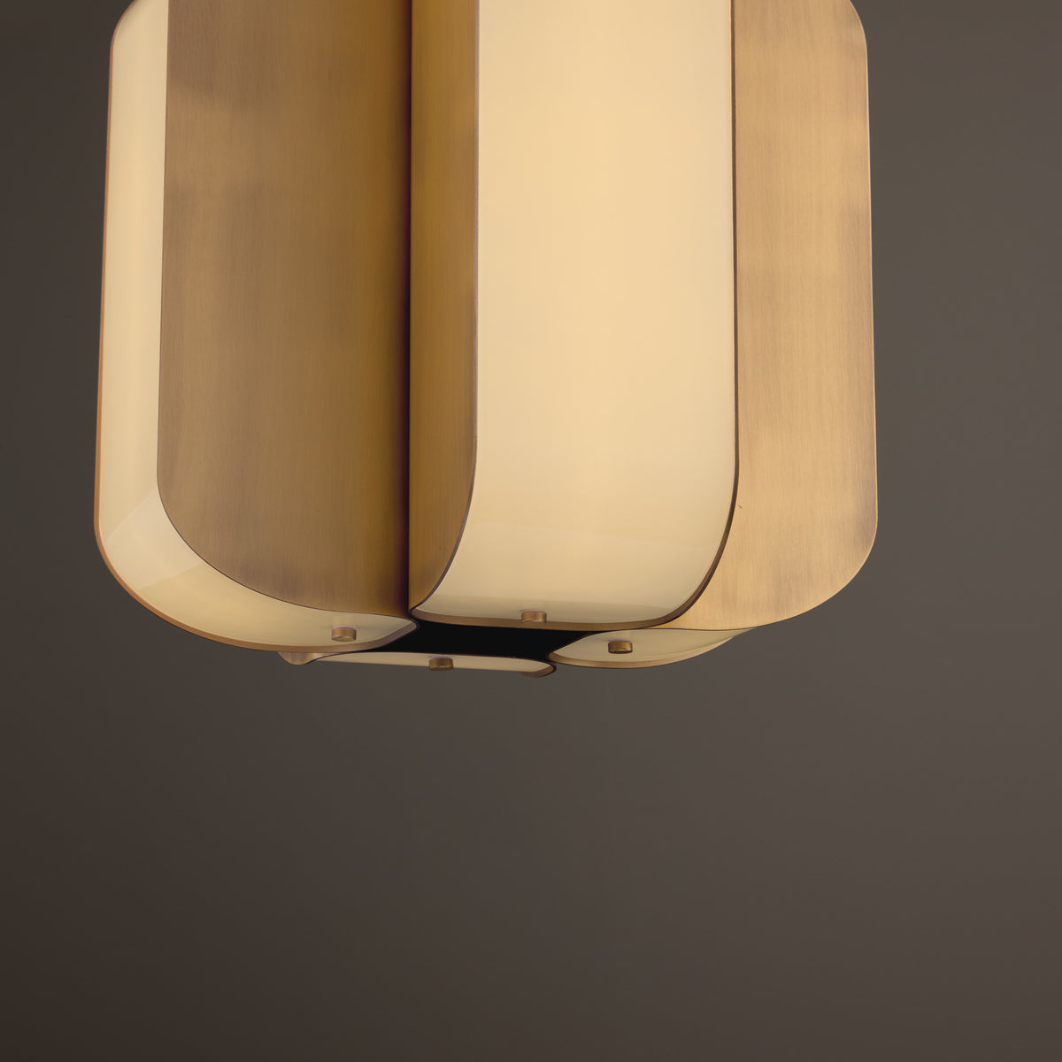 Capital Marcell Small Pendant in Aged Brass