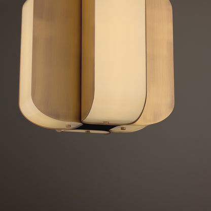 Capital Marcell Small Pendant in Aged Brass