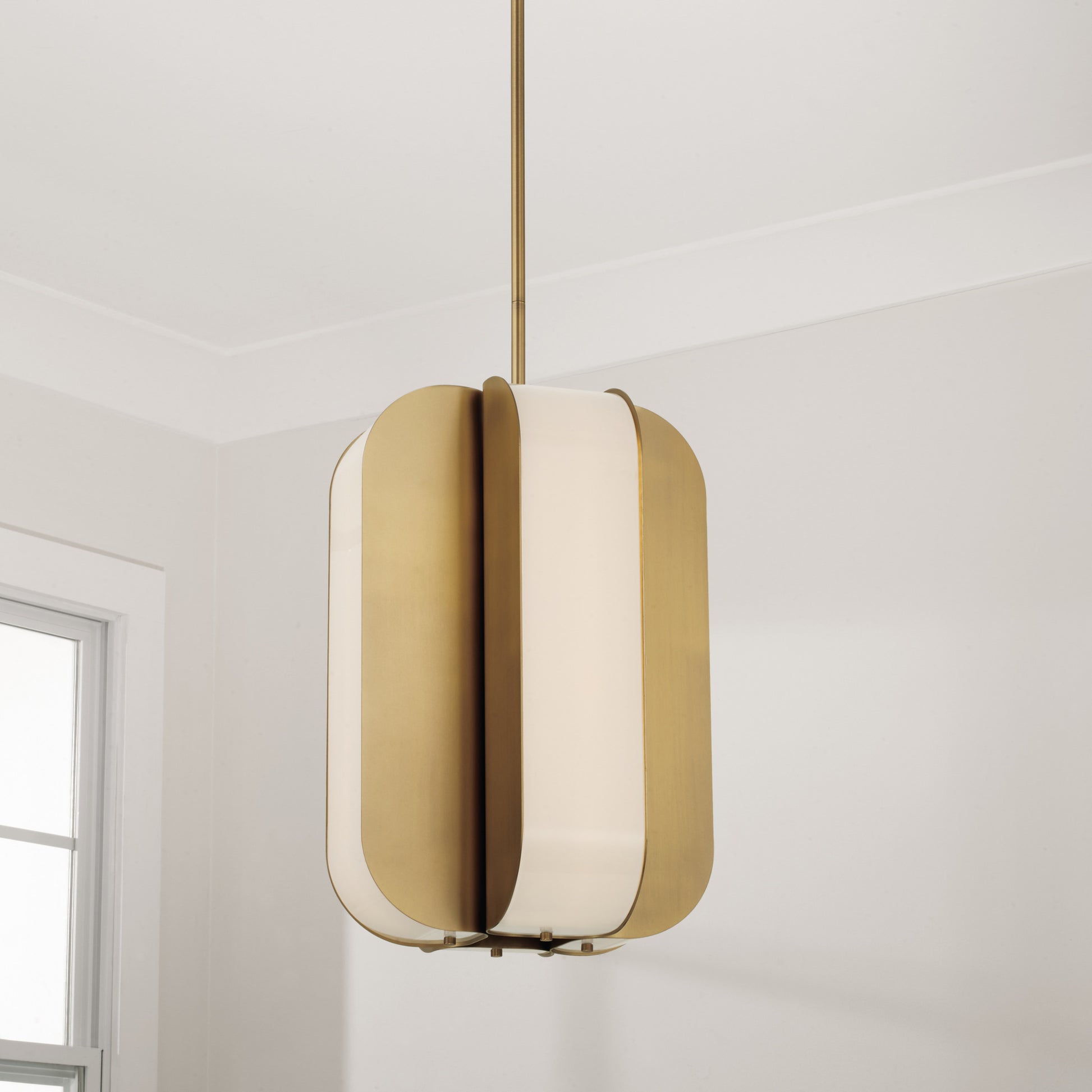 Capital Marcell Small Pendant in Aged Brass