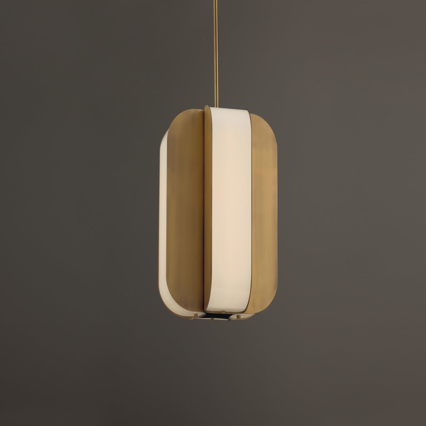 Capital Marcell Small Pendant in Aged Brass