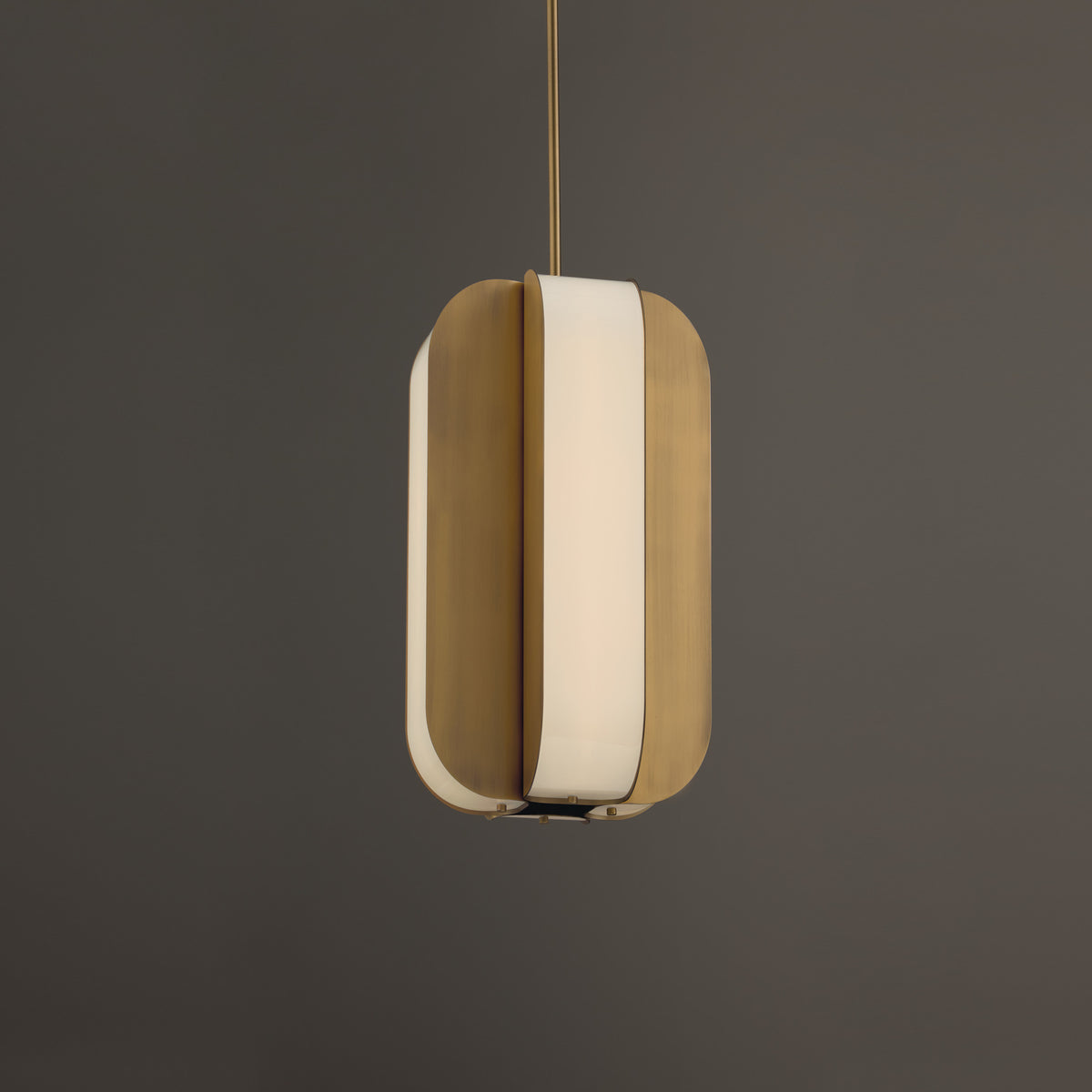 Capital Marcell Small Pendant in Aged Brass