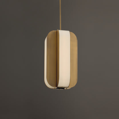 Capital Marcell Small Pendant in Aged Brass