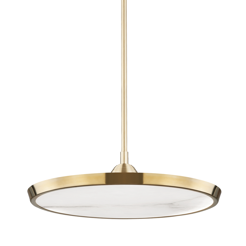Hudson Valley Draper Pendant Aged Brass